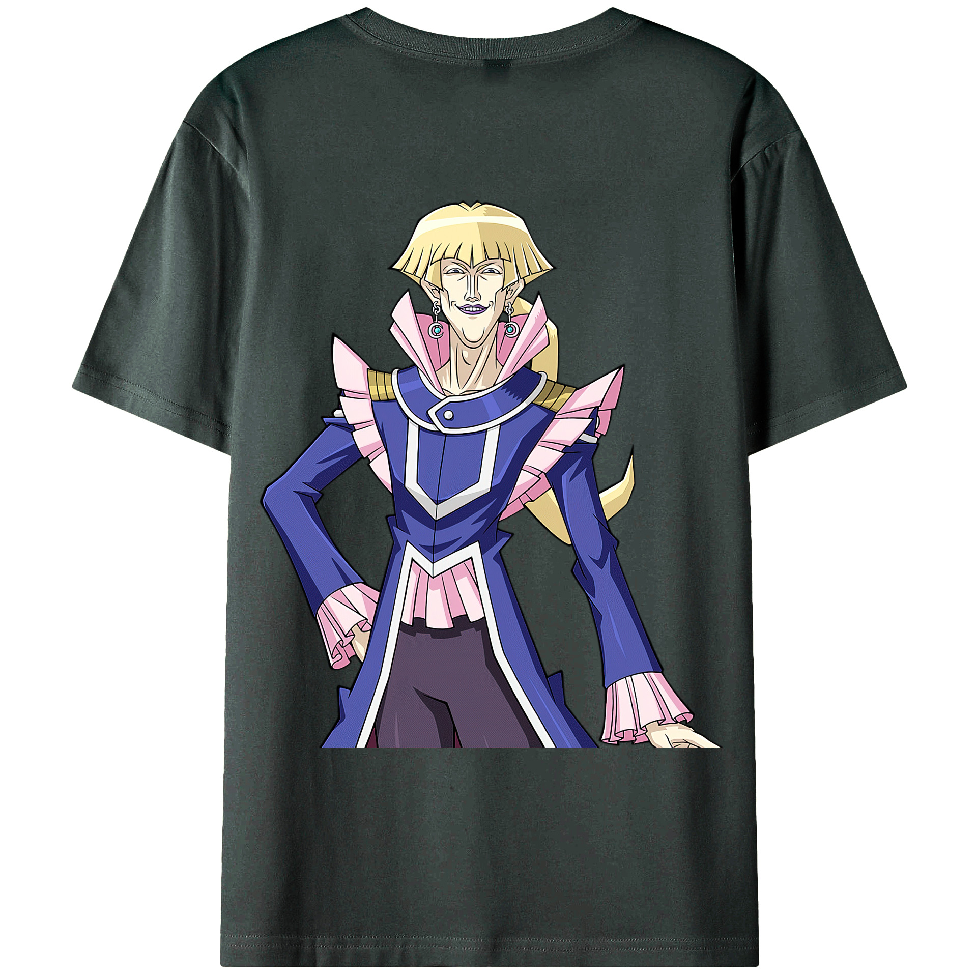 （画像用） 遊☆戯☆王 Yu-Gi-Oh! 綿100％ メンズ半袖Tシャツ（バックプリント） 通気性